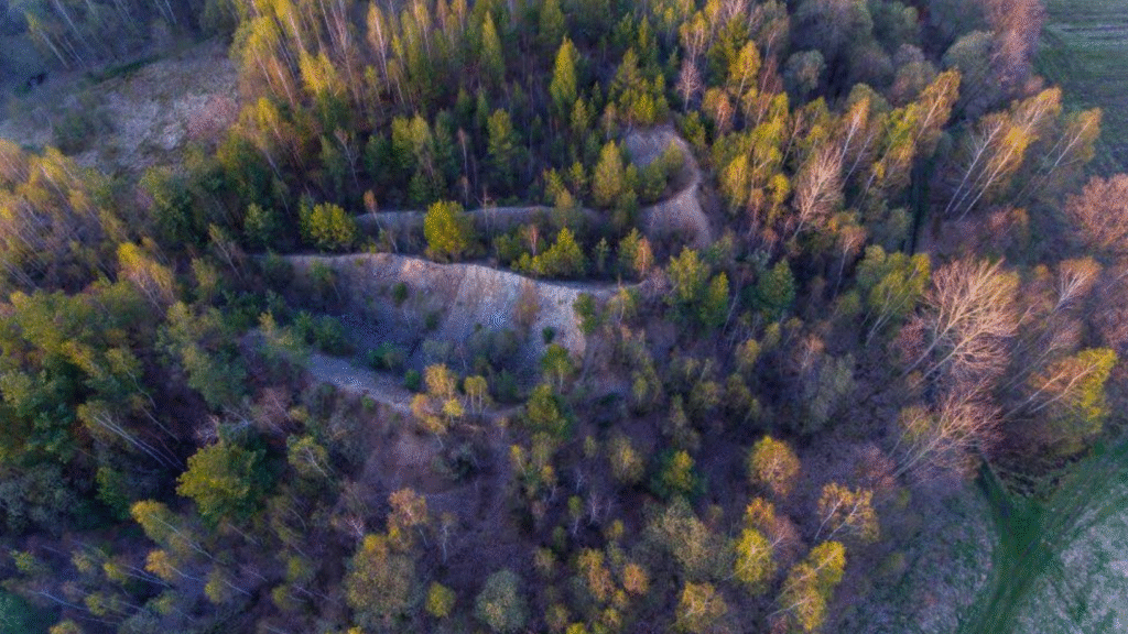Kopalnia Radoniów, witok z góry – stan obecny